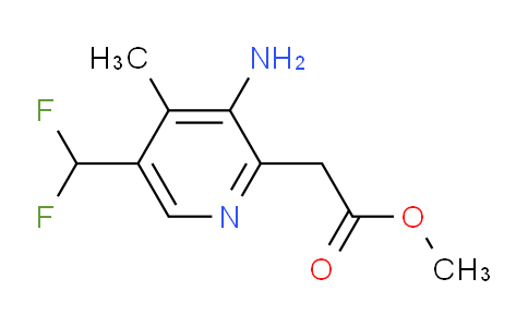 AM130518 | 1806796-73-5 | Methyl 3-amino-5-(difluoromethyl)-4-methylpyridine-2-acetate