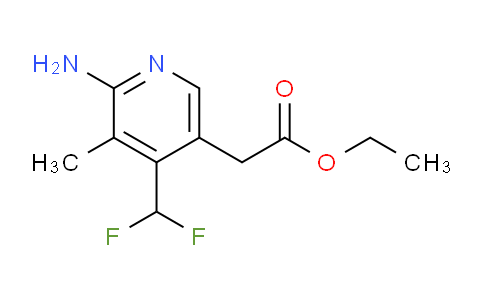 Ethyl 2-amino-4-(difluoromethyl)-3-methylpyridine-5-acetate