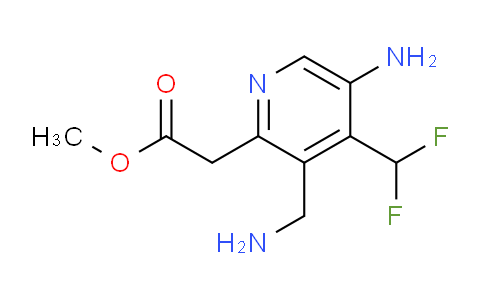 Methyl 5-amino-3-(aminomethyl)-4-(difluoromethyl)pyridine-2-acetate