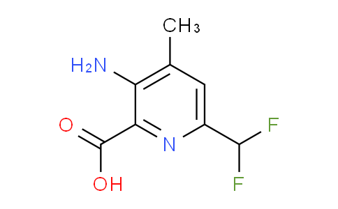 AM130605 | 1804369-10-5 | 3-Amino-6-(difluoromethyl)-4-methylpyridine-2-carboxylic acid