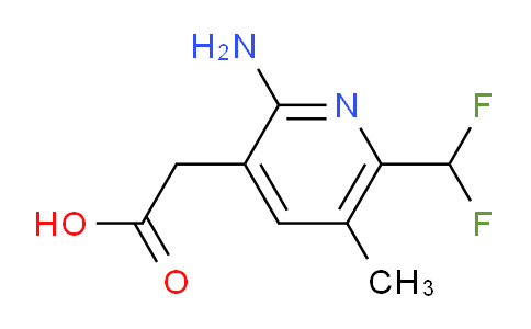AM130608 | 1805992-47-5 | 2-Amino-6-(difluoromethyl)-5-methylpyridine-3-acetic acid