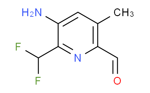 3-Amino-2-(difluoromethyl)-5-methylpyridine-6-carboxaldehyde