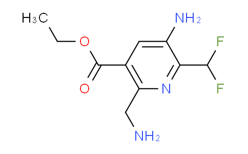 Ethyl 3-amino-6-(aminomethyl)-2-(difluoromethyl)pyridine-5-carboxylate