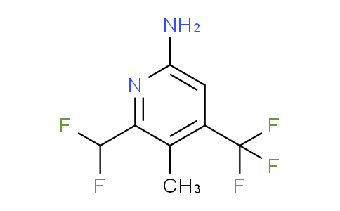 6-Amino-2-(difluoromethyl)-3-methyl-4-(trifluoromethyl)pyridine
