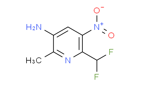 3-Amino-6-(difluoromethyl)-2-methyl-5-nitropyridine