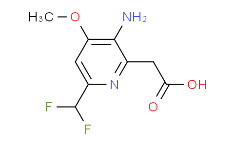 AM130865 | 1806799-36-9 | 3-Amino-6-(difluoromethyl)-4-methoxypyridine-2-acetic acid