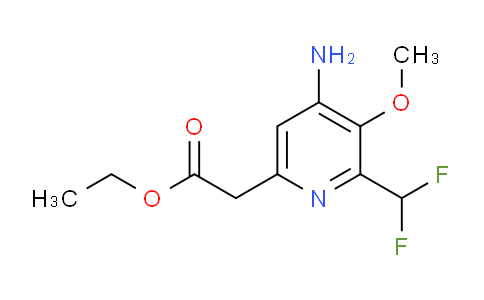 AM130866 | 1806899-47-7 | Ethyl 4-amino-2-(difluoromethyl)-3-methoxypyridine-6-acetate