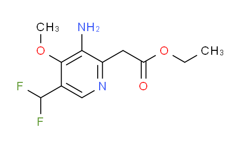 Ethyl 3-amino-5-(difluoromethyl)-4-methoxypyridine-2-acetate