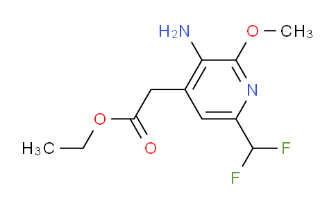 AM130886 | 1805350-18-8 | Ethyl 3-amino-6-(difluoromethyl)-2-methoxypyridine-4-acetate