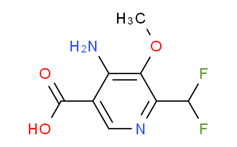 AM130929 | 1805371-56-5 | 4-Amino-2-(difluoromethyl)-3-methoxypyridine-5-carboxylic acid
