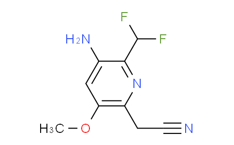 AM131005 | 1805218-71-6 | 3-Amino-2-(difluoromethyl)-5-methoxypyridine-6-acetonitrile