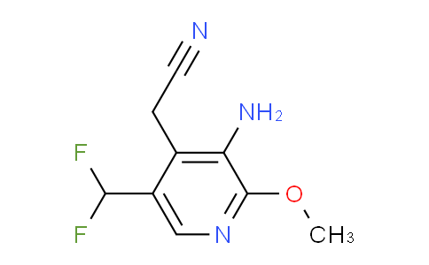 AM131011 | 1806890-43-6 | 3-Amino-5-(difluoromethyl)-2-methoxypyridine-4-acetonitrile