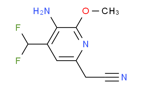 3-Amino-4-(difluoromethyl)-2-methoxypyridine-6-acetonitrile