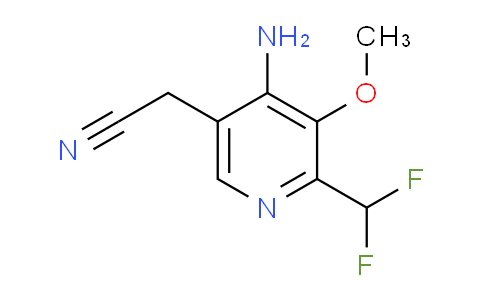 4-Amino-2-(difluoromethyl)-3-methoxypyridine-5-acetonitrile