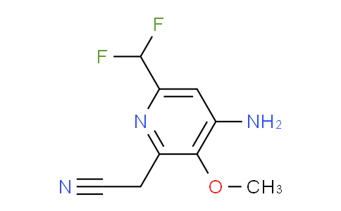 AM131016 | 1806890-47-0 | 4-Amino-6-(difluoromethyl)-3-methoxypyridine-2-acetonitrile