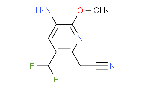 3-Amino-5-(difluoromethyl)-2-methoxypyridine-6-acetonitrile