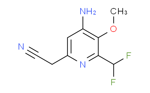 4-Amino-2-(difluoromethyl)-3-methoxypyridine-6-acetonitrile