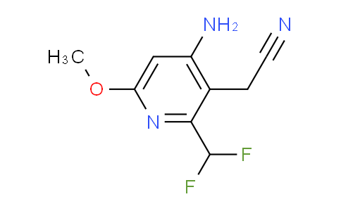 4-Amino-2-(difluoromethyl)-6-methoxypyridine-3-acetonitrile