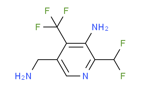 3-Amino-5-(aminomethyl)-2-(difluoromethyl)-4-(trifluoromethyl)pyridine