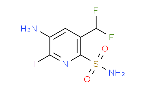 3-Amino-5-(difluoromethyl)-2-iodopyridine-6-sulfonamide
