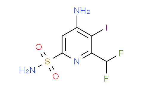 4-Amino-2-(difluoromethyl)-3-iodopyridine-6-sulfonamide