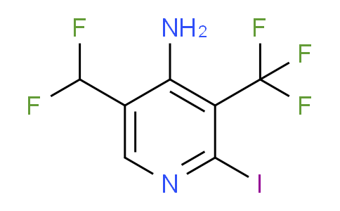 4-Amino-5-(difluoromethyl)-2-iodo-3-(trifluoromethyl)pyridine