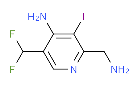 4-Amino-2-(aminomethyl)-5-(difluoromethyl)-3-iodopyridine