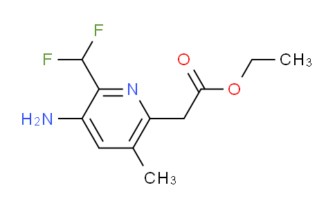 Ethyl 3-amino-2-(difluoromethyl)-5-methylpyridine-6-acetate