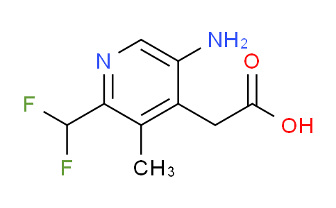 5-Amino-2-(difluoromethyl)-3-methylpyridine-4-acetic acid