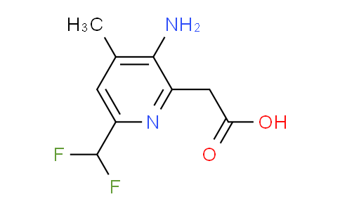 3-Amino-6-(difluoromethyl)-4-methylpyridine-2-acetic acid