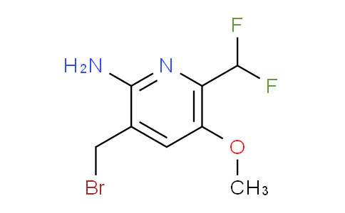 2-Amino-3-(bromomethyl)-6-(difluoromethyl)-5-methoxypyridine