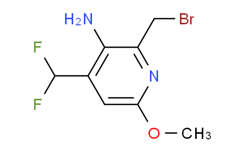 3-Amino-2-(bromomethyl)-4-(difluoromethyl)-6-methoxypyridine
