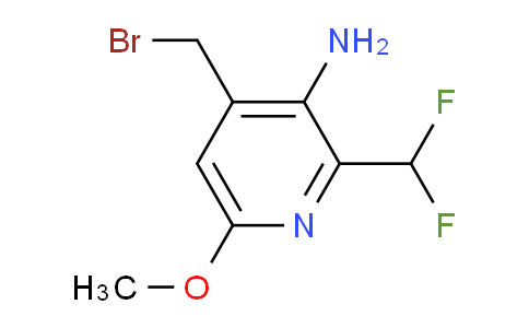 3-Amino-4-(bromomethyl)-2-(difluoromethyl)-6-methoxypyridine