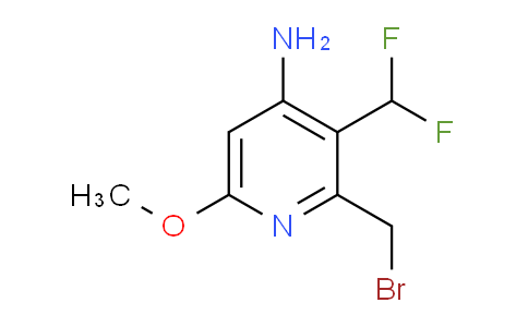 4-Amino-2-(bromomethyl)-3-(difluoromethyl)-6-methoxypyridine