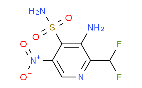 3-Amino-2-(difluoromethyl)-5-nitropyridine-4-sulfonamide