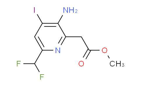 AM131354 | 1806896-70-7 | Methyl 3-amino-6-(difluoromethyl)-4-iodopyridine-2-acetate