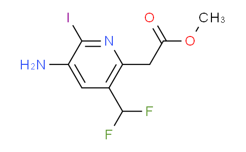 AM131380 | 1805149-93-2 | Methyl 3-amino-5-(difluoromethyl)-2-iodopyridine-6-acetate