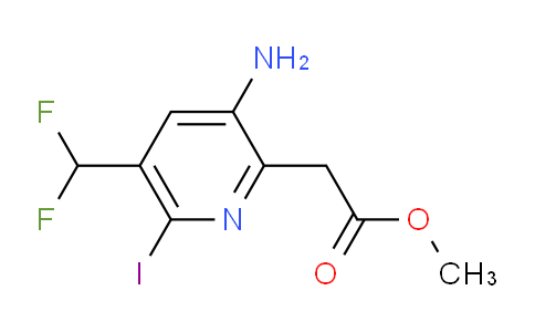 AM131381 | 1805368-77-7 | Methyl 3-amino-5-(difluoromethyl)-6-iodopyridine-2-acetate