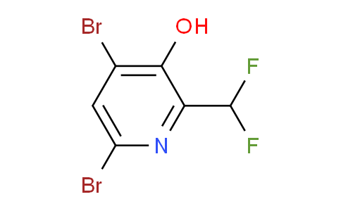 4,6-Dibromo-2-(difluoromethyl)-3-hydroxypyridine