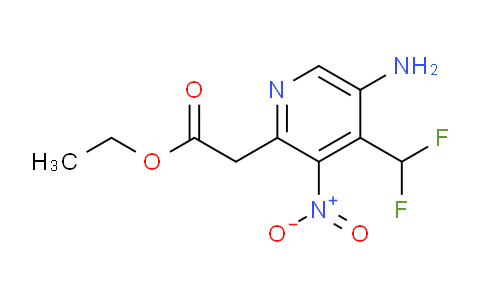 Ethyl 5-amino-4-(difluoromethyl)-3-nitropyridine-2-acetate