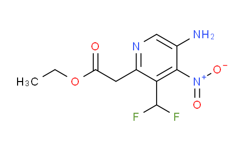 Ethyl 5-amino-3-(difluoromethyl)-4-nitropyridine-2-acetate
