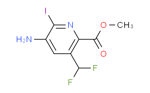 AM131481 | 1806790-60-2 | Methyl 3-amino-5-(difluoromethyl)-2-iodopyridine-6-carboxylate