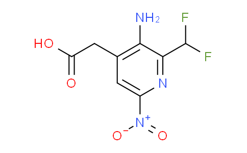 AM131505 | 1806817-70-8 | 3-Amino-2-(difluoromethyl)-6-nitropyridine-4-acetic acid