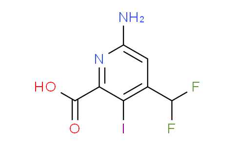 AM131519 | 1806789-37-6 | 6-Amino-4-(difluoromethyl)-3-iodopyridine-2-carboxylic acid