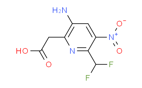 AM131523 | 1805149-53-4 | 5-Amino-2-(difluoromethyl)-3-nitropyridine-6-acetic acid