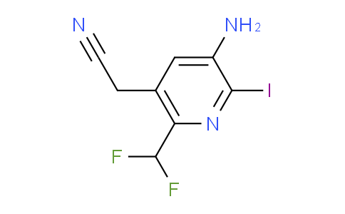 AM131568 | 1805136-40-6 | 3-Amino-6-(difluoromethyl)-2-iodopyridine-5-acetonitrile