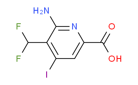 AM131571 | 1804513-93-6 | 2-Amino-3-(difluoromethyl)-4-iodopyridine-6-carboxylic acid