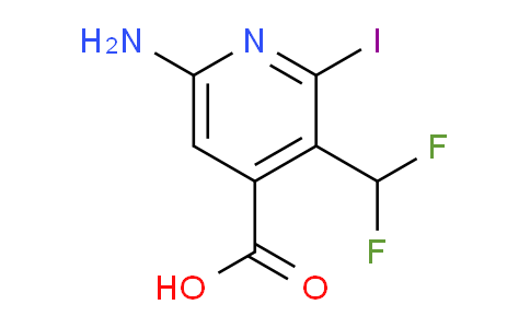 AM131586 | 1806810-16-1 | 6-Amino-3-(difluoromethyl)-2-iodopyridine-4-carboxylic acid