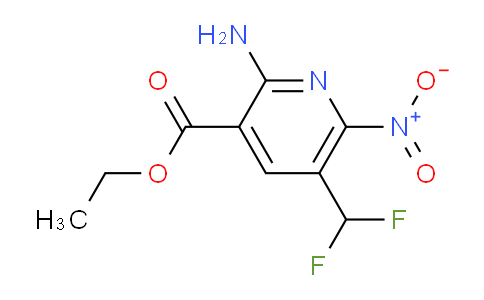 AM131595 | 1805148-44-0 | Ethyl 2-amino-5-(difluoromethyl)-6-nitropyridine-3-carboxylate
