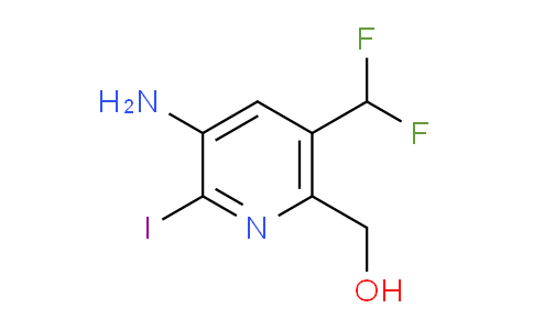 3-Amino-5-(difluoromethyl)-2-iodopyridine-6-methanol